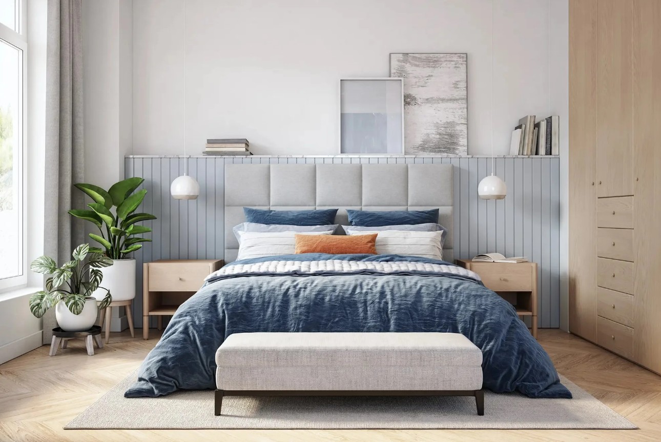 Freshly prepared guest bedroom